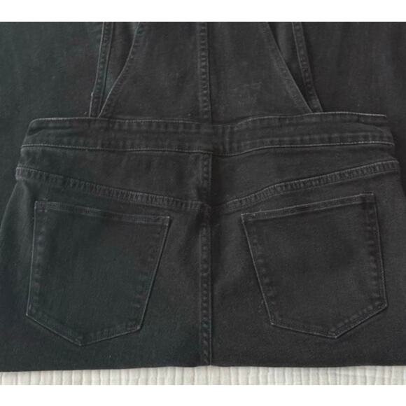 GAP 1969 Edgy Black Denim Overalls Women's SZ 27 (S/XS) Granola girl Gorpcore - Picture 6 of 6